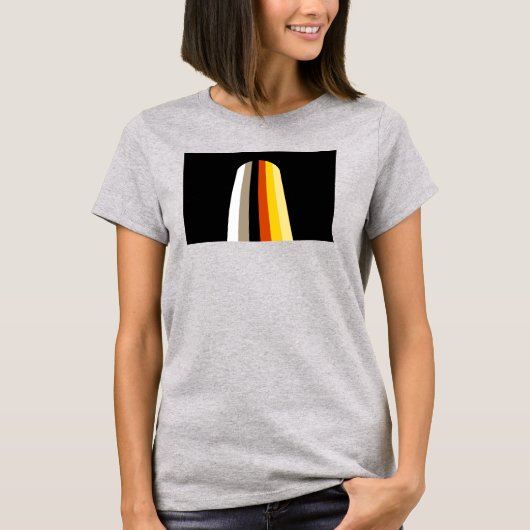 Lang Haar Pride Vlag T-shirt (Voorkant)