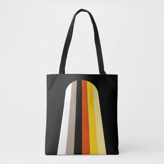 Lang Haar Pride Vlag Tote Bag (Voorkant)