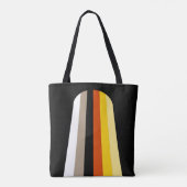 Lang Haar Pride Vlag Tote Bag (Achterkant)