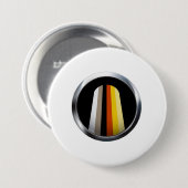 Lang Haar Trots Ronde Button 7,6 Cm (Voorkant /achterkant)