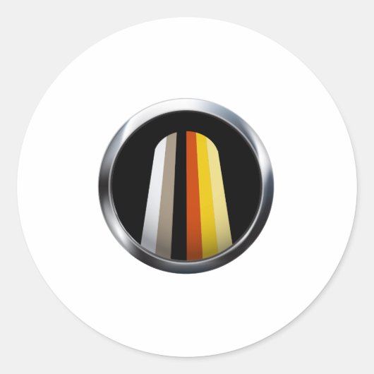 Lang Haar Trots Ronde Sticker (Voorkant)