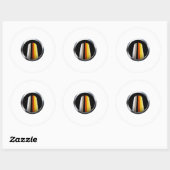 Lang Haar Trots Ronde Sticker (Vel)