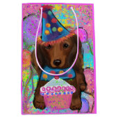 LANG HAIRED DOXIE MEDIUM CADEAUZAKJE (Voorkant)