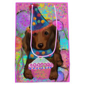 LANG HAIRED DOXIE MEDIUM CADEAUZAKJE (Achterkant)