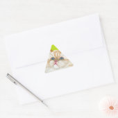 Lang Haired Kat Schilderen door Ania M Milo Sticker (Envelop)