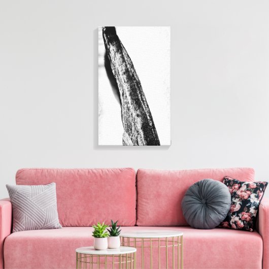 lang, hard koud eenzaam canvas afdruk (Insitu (Woonkamer))