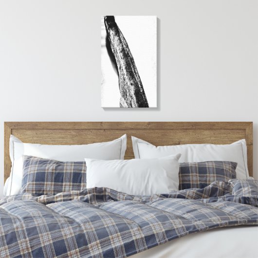 lang, hard koud eenzaam canvas afdruk (Insitu (Slaapkamer))