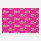 Lang hoorn Inpakpapier Plat Vel Set van 3 (Voorkant 2)
