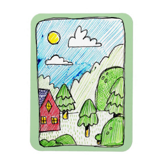 Lang landschap magneet