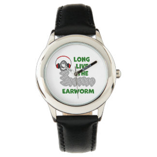 Lang leef de aardworm horloge