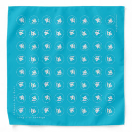 Lang leve Cowboys Bandana - Turquoise