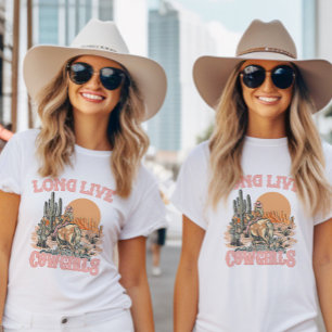 Lang Leve Cowgirl Bachelorette Bruidsfeest T-shirt
