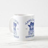 Lang leve Cowgirl Mok - Westerne Rodeo esthetiek (Voorkant links)