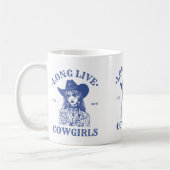 Lang leve Cowgirl Mok - Westerne Rodeo esthetiek (Links)