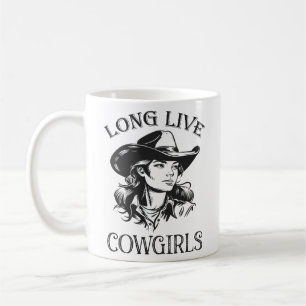 Lang leve cowgirls, land Westerne cowgirl Koffiemok