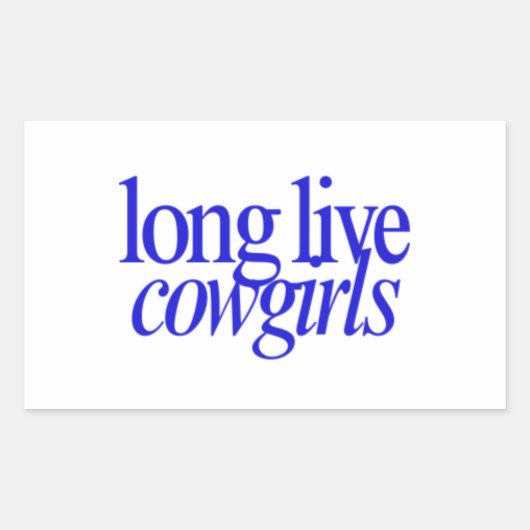 Lang leve cowgirls Sticker (Voorkant)