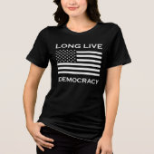 Lang leve de Amerikaanse democratie Tri-Blend Shirt (Voorkant)