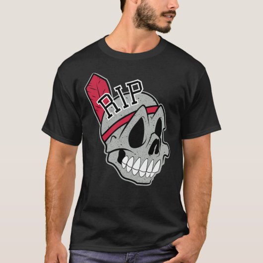 Lang leve de Chief Distress Cleveland Baseball T-shirt (Voorkant)