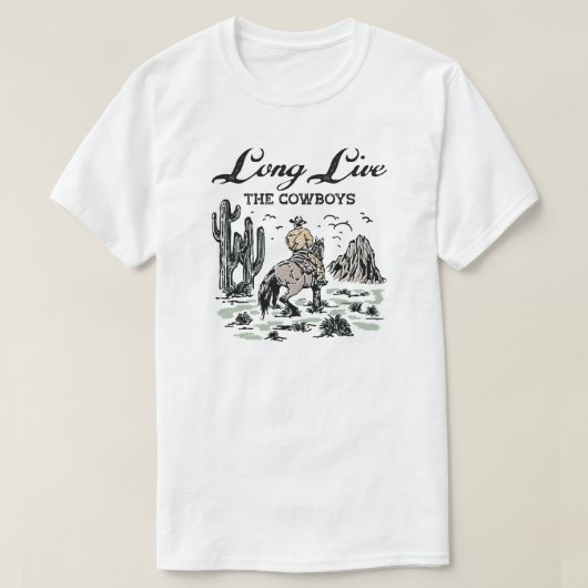 Lang leve de cowboys t-shirt (Design voorkant)