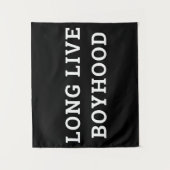 Lang leve de jongensachtigheid Jongenskamer Speelk Wandkleed (Voorkant)