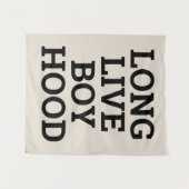 Lang leve de jongensachtigheid Jongenskamer Speelk Wandkleed (Voorkant (horizontaal))