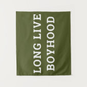 Lang leve de jongensachtigheid Jongenskamer Speelk Wandkleed (Voorkant)