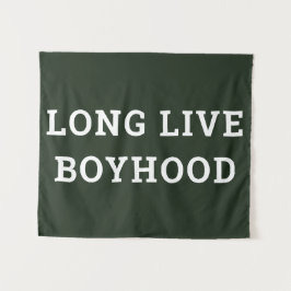 Lang leve de jongensachtigheid Jongenskamer Speelk Wandkleed