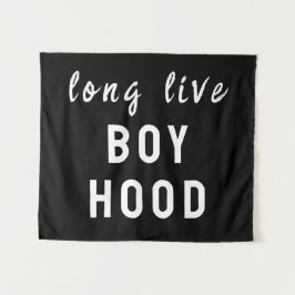 Lang leve de jongensjaren Jongenskamer kinderkamer Wandkleed