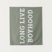 Lang leve de jongensslaapkamer speelkamer kinderka wandkleed (Voorkant)