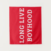 Lang leve de jongensslaapkamer speelkamer kinderka wandkleed (Voorkant)