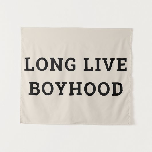 Lang leve de jongenstijd Jongenskamer-kinderkamer- Wandkleed (Voorkant (horizontaal))