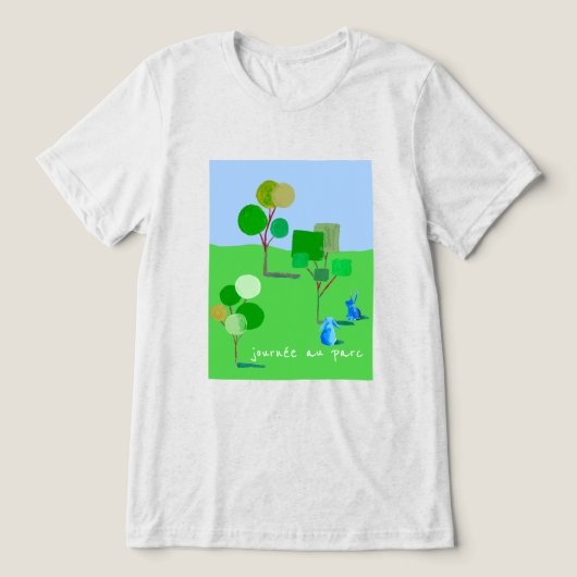 Lang leve de konijnen, Parkdag Tri-Blend Shirt (Design voorkant)