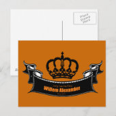Lang leve de koning briefkaart (Voorkant / Achterkant)