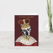 Lang leve de koning Dalmatian Vaderdag Kaart (Voorkant)
