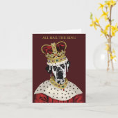 Lang leve de koning Dalmatische Vaderdag Kaart (Gele Bloem)