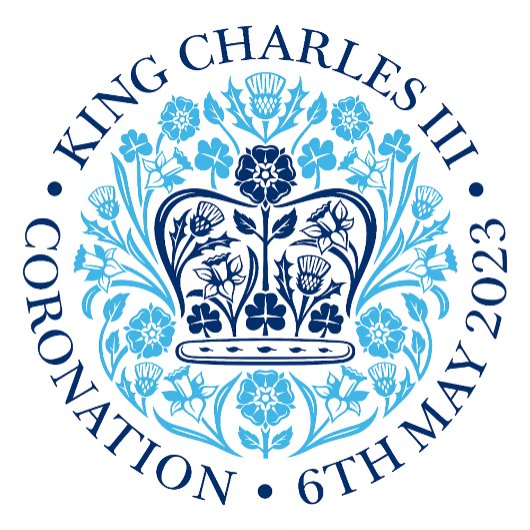 Lang leve de Koning & Koningin Bewerkbaar. Vierkante Sticker