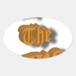 Lang leve de koning mooi ontwerp transparant ovale sticker