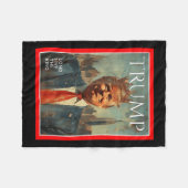 Lang leve de koning Trump Fleece Deken (Voorkant (Horizontaal))