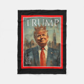 Lang leve de koning Trump Fleece Deken (Voorkant)