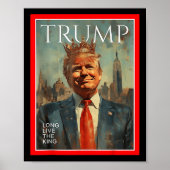 Lang leve de koning Trump Poster (Voorkant)