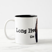 Lang leve de koning! tweekleurige koffiemok (Links)
