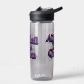 Lang leve de Koningin 3D letters citaat Waterfles (Links)