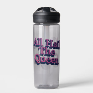 Lang leve de Koningin 3D letters citaat Waterfles