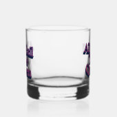Lang leve de Koningin 3D letters citaat Whisky Glas (Links)