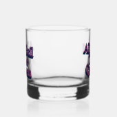Lang leve de Koningin 3D letters citaat Whisky Glas (Rechts)