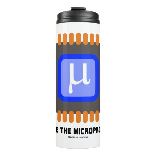 Lang leve de microprocessor Humor Thermosbeker (Voorkant)