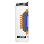 Lang leve de microprocessor Humor Thermosbeker (Gedraaid links)