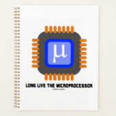 Lang leve de microprocessor microchip geek humor planner (Voorkant)