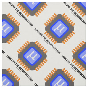Lang leve de microprocessor microchip geek Humor Stof