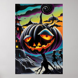Lang leve de Pompoen-Ding - Ken Gage Kunst Poster